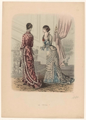 La Saison, Journal illustré des Dames, 1880, No. 672, anonymous, 1880 Canvas Print