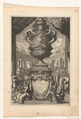 Titelblad: Vases à la moderne, Jean Lepautre, 1659 Canvas Print