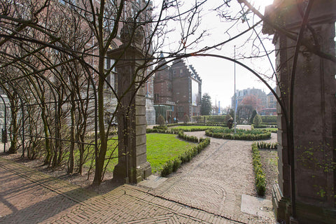 Entrance on the Jan Luijkenstraat seen through a gate in the garden, 2007 Canvas Print