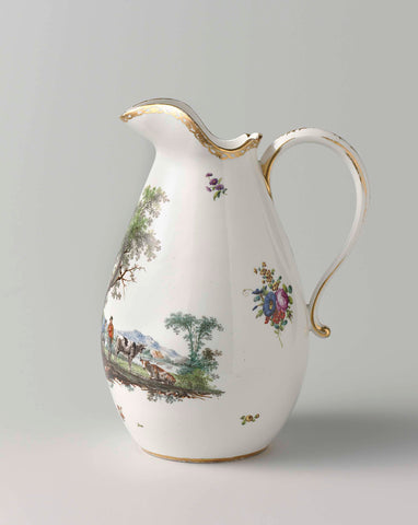 Water jug, Manufactuur Oud-Loosdrecht, c. 1778 - c. 1782 Canvas Print