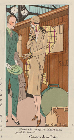 Art - Goût - Beauté, Feuillets de l' élégance féminine, February 1926, No. 66, 6th Year, p. 18: Création Jean Patou, anonymous, 1926 Canvas Print