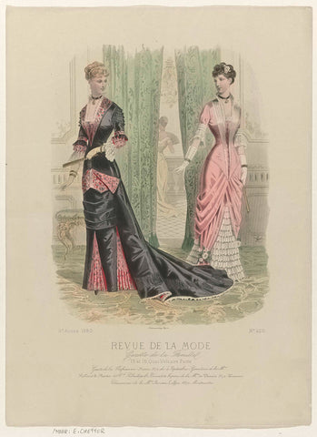 Revue de la Mode, Gazette de la Famille, Sunday, January 18, 1880, 9th year, No. 420: Gants de la Parfumerie Ninon (...), E. Cheffer, 1880 Canvas Print