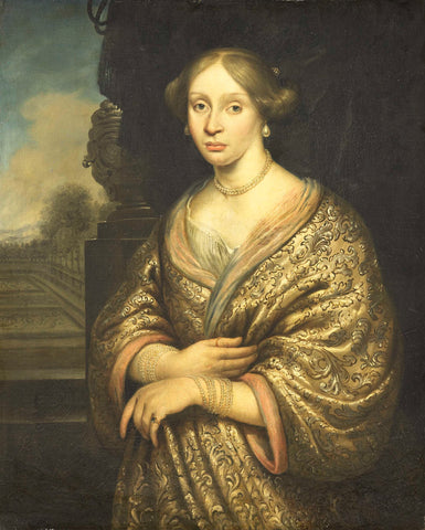 Portrait of Petronella van der Burcht (1657-1682), Zacharias Blijhooft, 1674 Canvas Print