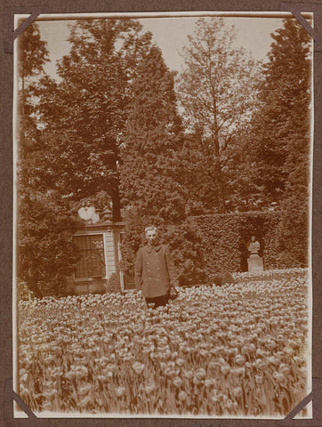 Man in the 'French garden' in 1928, 1928 Canvas Print