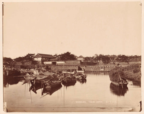 View of Kokyo, the Japanese imperial palace in Chiyoda, Tokyo, anonymous, 1884 Canvas Print