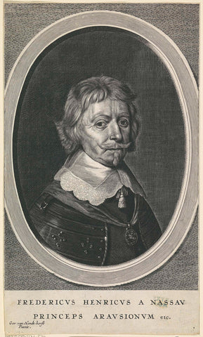 Portret van Frederik Hendrik, prins van Oranje, Jacob van Meurs, c. 1651 Canvas Print