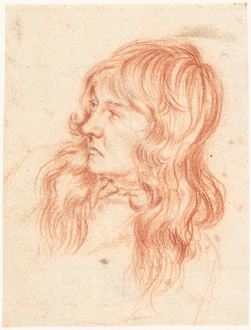 Head of a young man, to the left, Gerard ter Borch (II), in or before c. 1675 Canvas Print