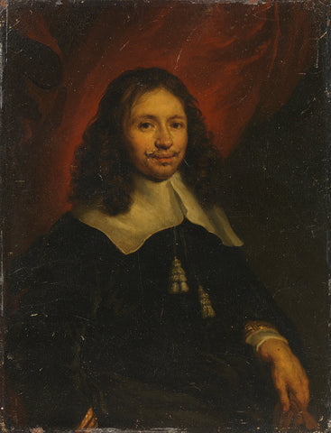 Portrait of Dionijs Wijnands, Merchant in Amsterdam, Jan van Noordt (1623-1676), 1664 Canvas Print