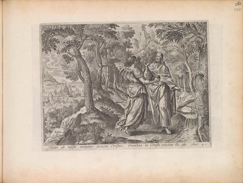 Temptation of Christ, Maerten de Vos, 1643 Canvas Print