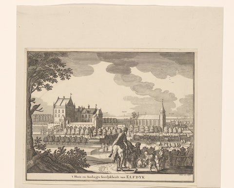 View of Ellewoutsdijk, Pieter Hendricksz. Schut, 1719 - 1725 Canvas Print