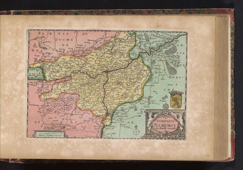 Map of Namur, anonymous, 1735 Canvas Print