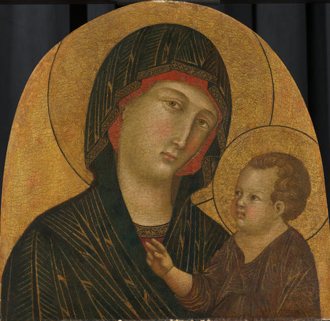 Virgin and Child, Meester van Badia a Isola, c. 1300 Canvas Print