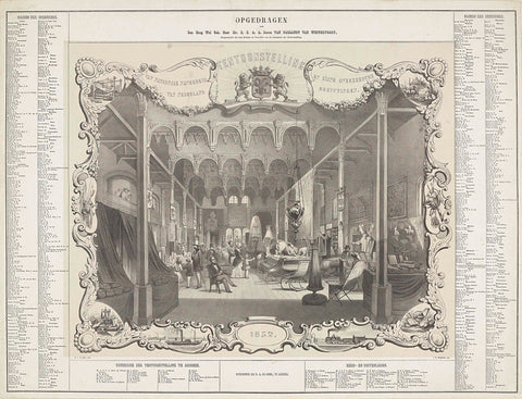 Exhibition of Nationale Nijverheid van Nederland and zijne Overzeesche Bezittingen. 1852, Jan Hendrik Heymans, 1852 Canvas Print