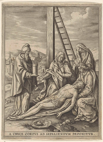 Indulgence of Christ, Hieronymus Wierix, 1563 - before 1586 Canvas Print