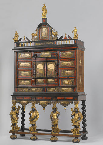 Cabinet, anonymous, anonymous, c. 1670 - c. 1690 Canvas Print