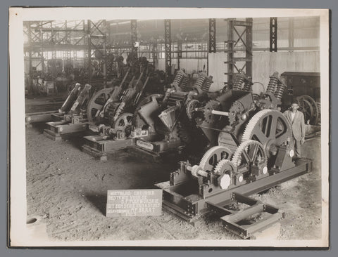 Gears for crushers, anonymous, 1925 Canvas Print