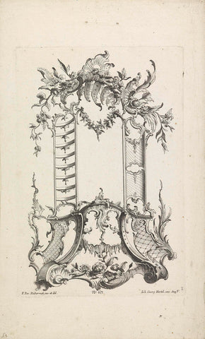 Rocaille frames, anonymous, 1731 - 1775 Canvas Print