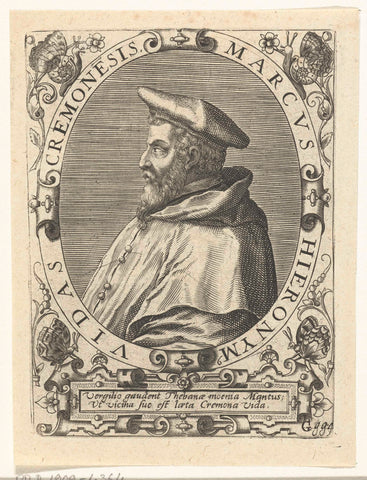 Portrait of Marco Girolamo Vida, Theodor de Bry, 1669 Canvas Print