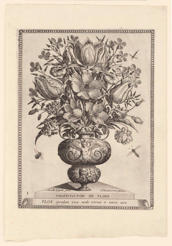 Polyptoton de Flore (The Variance of Flowers), Johann Theodor de Bry, c. 1600 Canvas Print