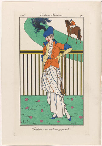 Journal des Dames et des Modes: the Fashion Illustrators, Jan van Brock, 1913 Canvas Print