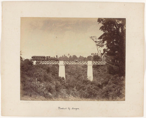 Viaduct at Sengon, Herman Salzwedel, 1880 - 1888 Canvas Print